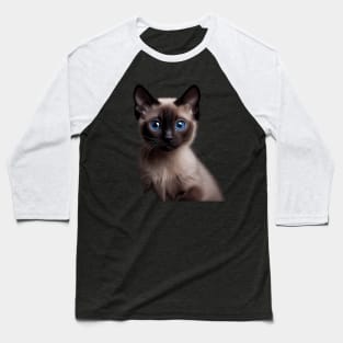 Siamese Cat - A Sweet Gift Idea For All Cat Lovers And Cat Moms Baseball T-Shirt